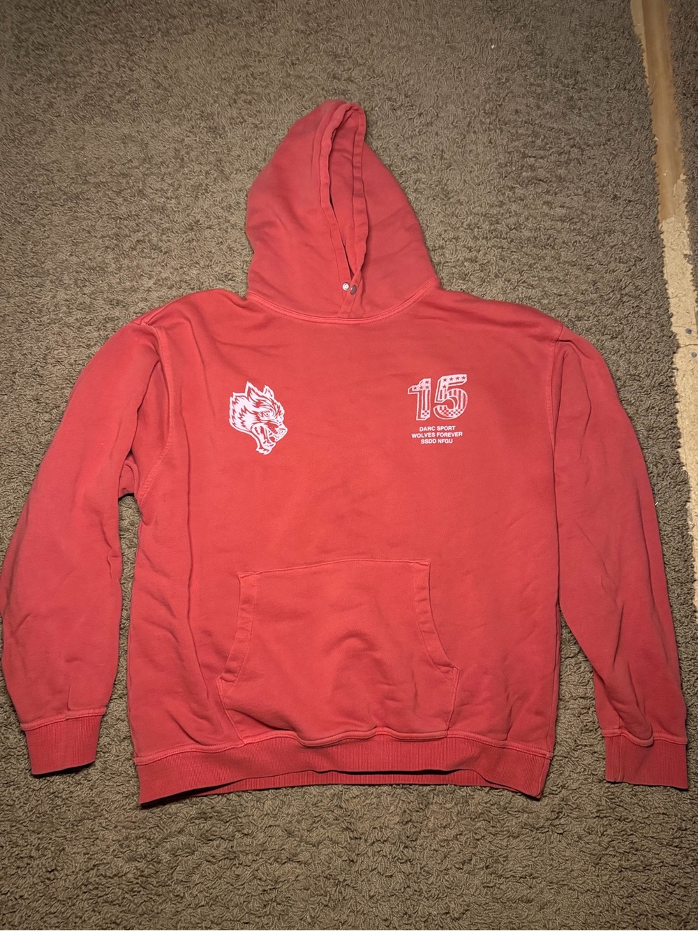 Darc Sport Red Hooded Sweatshirt